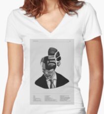 Camiseta entallada de cuello en V Hannibal Lecter Phrenology