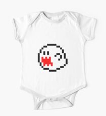 Body de manga corta para bebé Mario Bros Game Ghost Fantasma 8-Bits