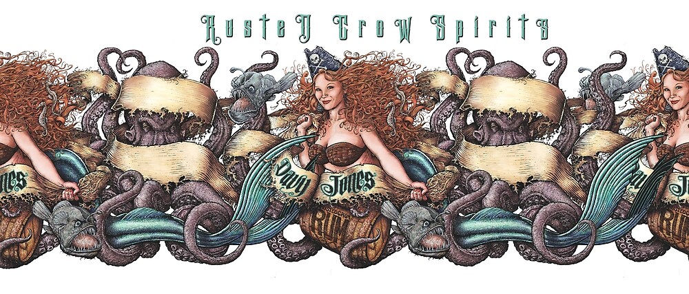Davy Jones Rum: wraparound by RUSTED CROW SPIRITS