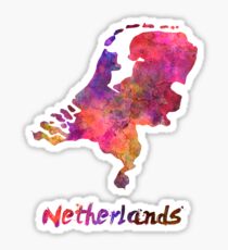 Netherlands in watercolor Sticker