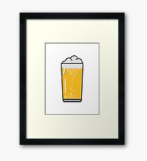 Drinking beer drinking beer glass Framed Print