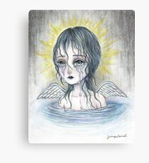 Weeping Angel (water) Canvas Print