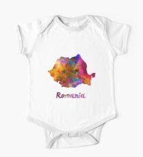 Romania in watercolor One Piece - Short Sleeve