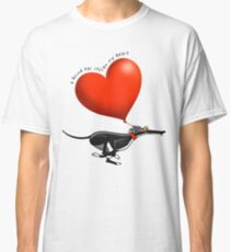Gestohlenes Herz - schwarzer Hund Classic T-Shirt