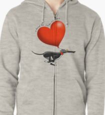 Stolen Heart - black hound Zipped Hoodie