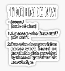 Technician Sticker
