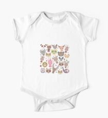 Funny animals on green One Piece - Short Sleeve