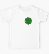 Emerald Green Flower Ribbon Kids Tee