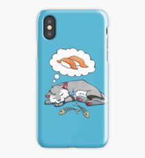 Kitteh dreams of sushi iPhone Case