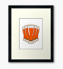 Beer drinking beer glass Framed Print
