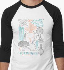 I love vegetables! Men's Baseball ¾ T-Shirt