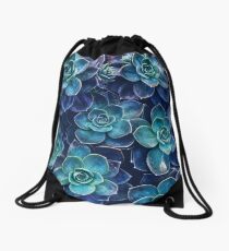 Succulents Drawstring Bag
