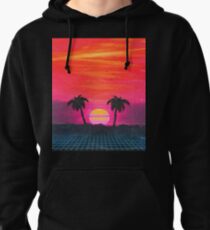 Retro sunset 2 Pullover Hoodie