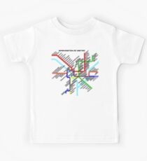 Washington DC Metro Map Kids Tee