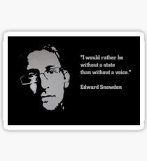 Edward SNOWDEN - voice QUOTE Sticker