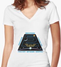 Expedition 52 Original Crew Mission Patch Women's Fitted V-Neck T-Shirt