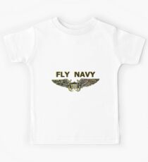 Naval Flight Officer Wings Kids Tee