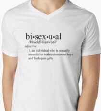 Camiseta para hombre de cuello en v ¿Bi? Bi no?