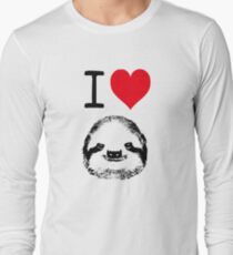 I Love Sloths Long Sleeve T-Shirt