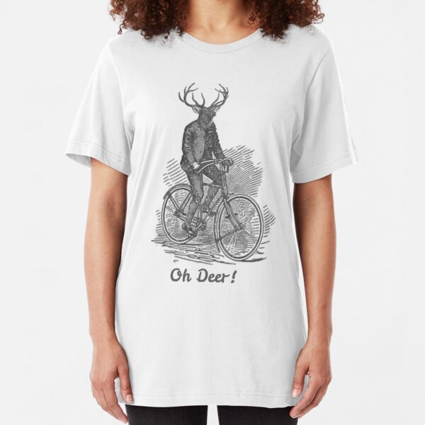 Oh Deer T-shirt Femmes chasse chasseur chasse bois de cerf cerf biche Ours Sport fusil Fun
