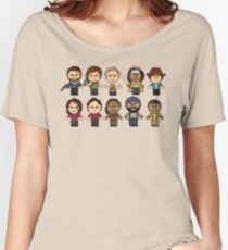 The Walking Dead - Main Characters Chibi - AMC Walking Dead Women's Relaxed Fit T-Shirt