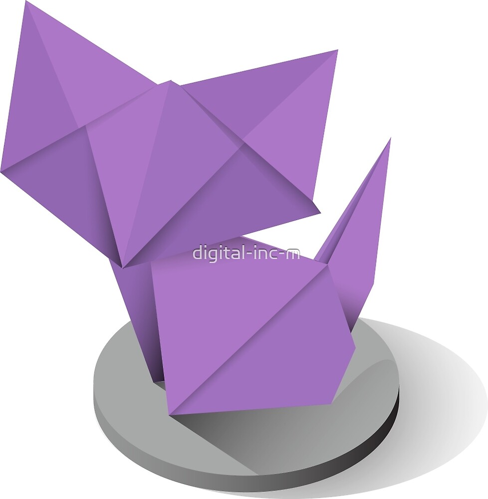 Origami Cat Flat Design Vector Image By Digital Inc M