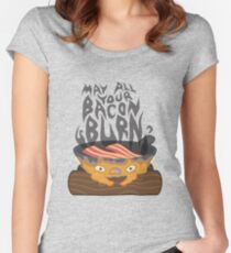 May All Your Bacon Burn Women's Fitted Scoop T-Shirt
