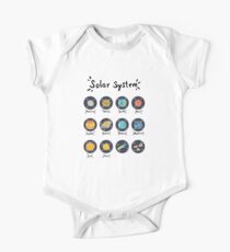 Solar System Planets Short Sleeve Baby One-Piece