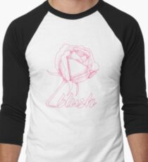 Sweet Blushing Rose. Men's Baseball ¾ T-Shirt