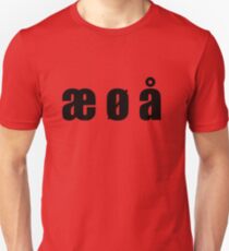 æ ø å Unisex T-Shirt