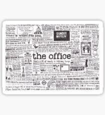 A Visual Representation of the Office Sticker