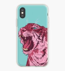 Magenta tiger iPhone Case