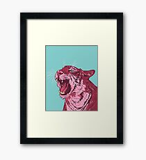 Magenta tiger Framed Print