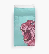 Magenta tiger Duvet Cover