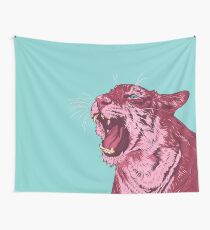 Magenta tiger Wall Tapestry