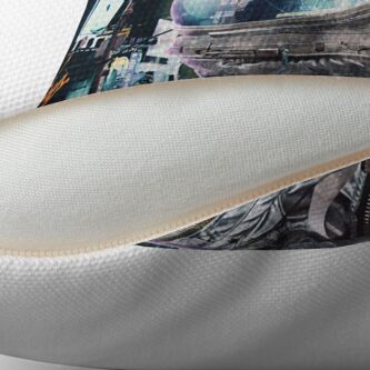 Alternate view of Night Life Throw Pillow