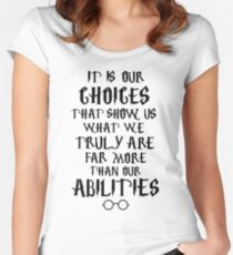 Dumbledore quote Women's Fitted Scoop T-Shirt