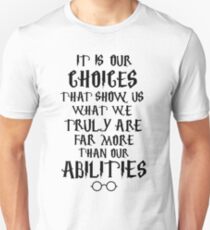 Dumbledore quote Slim Fit T-Shirt