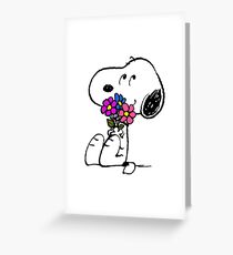 Snoopy Springtime Greeting Card