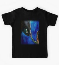 Hiccup And Toothless The Black Night Fury Dragon Kids Tee
