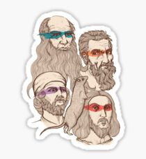 Leonardo, Michelangelo, Donatello, and Raphael... Oh and Splinter Sticker