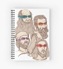 Leonardo, Michelangelo, Donatello, and Raphael... Oh and Splinter Spiral Notebook