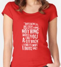 Different is Everything, Citroen Graphic Artwork Women's Fitted Scoop T-Shirt