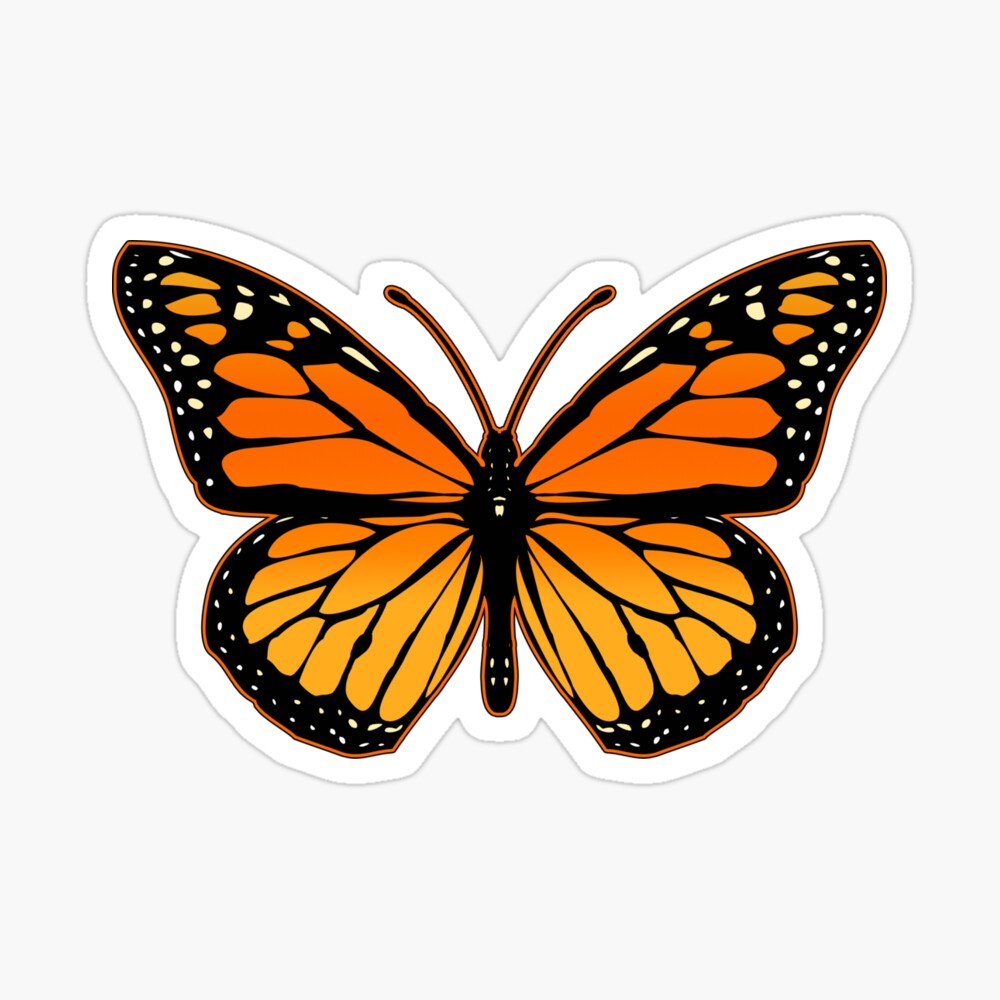 Monarch Butterfly Sticker