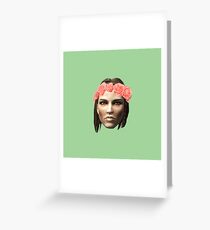 Lydia Flower Crown Greeting Card