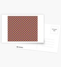 Halloween Quatrefoil Pattern Postcards