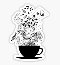 Cup of Music Sticker