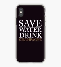 save water, drink champagne iPhone Case