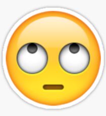 Eye Rolling Emoji Sticker
