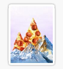 Pepperoni Pizza Peaks Sticker